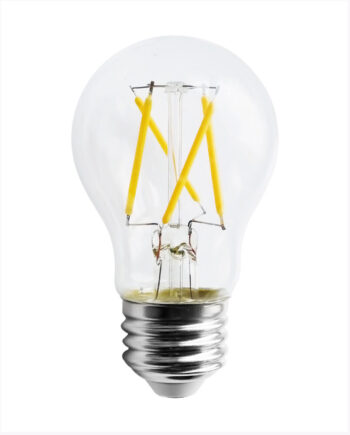 CA #LB40CA-D/WW-2PK 5Watt Dimmable LED Clear Glass A19 Filament Lamp, 2700K Warm White