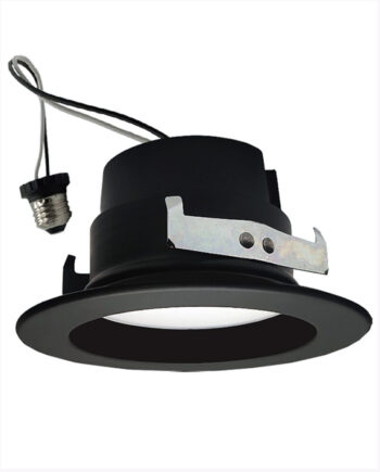 S #LC10RT4-S-CCT-BLK 10W Dimmable, 4" LED Smooth Retrofit Can Kit, 5CCT, Black Finish