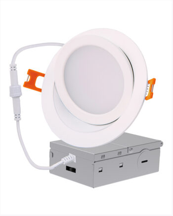 X #LC12RT6-NCBXPVT/CCT 6" LED 5CCT Tunable Gimbal J-Box Down Light