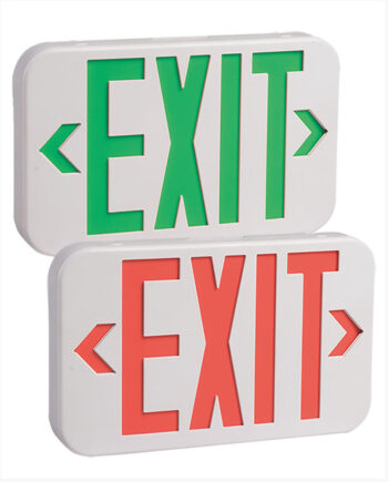E  #E1LEDX Red or Green 1.2W LED Exit Sign