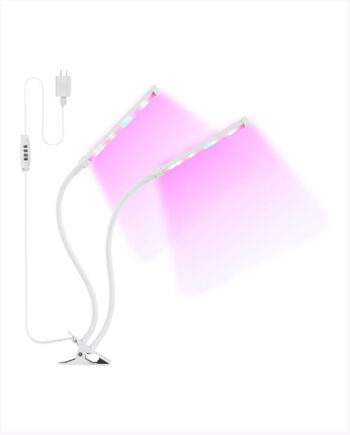 #CP152HL-GRO 15W Dual Head LED Clamp Grow Light