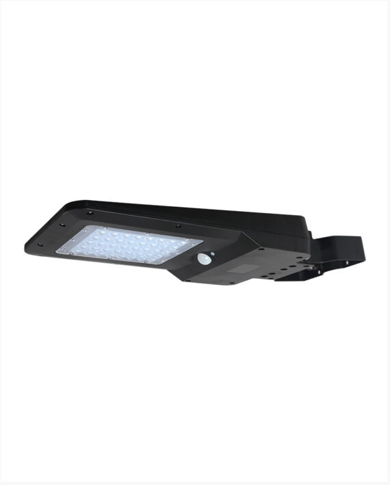 S #LF15MSB-SLR-DL 15W Solar Powered Motion Sensing Area Light, Black, 6000K