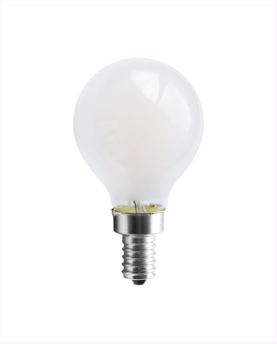 G #LB40FG16-D/WW/2PK 4.5W LED Frosted G16 Globe Lamp, 2700K, 2-Pack