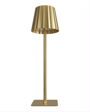 #TB3RU1-GO 3W LED Rechargeable Mini Ruffle Touch Table Lamp, 3CCT, Gold Finish
