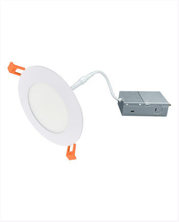 X #LC10RT4-NCBX/CCT/4PK 4" 13W Slim Recessed Down Light w/ J-Box Adj. 5CCT 4-Pack