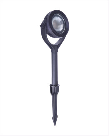 #LS6FLRD12V-BL 16W 12V LED Landscape Round Flood Light, Black, 3000K